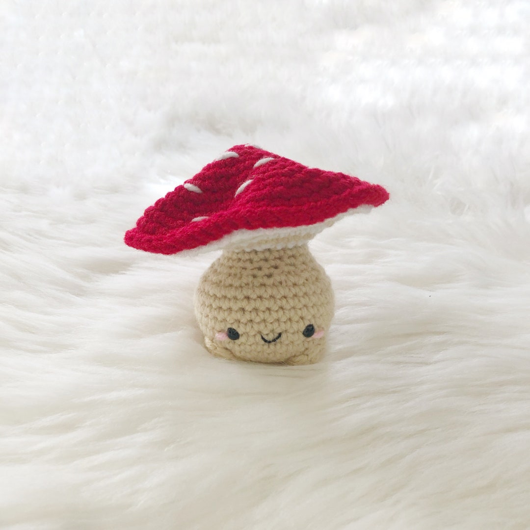 Mini Chonky Mushie/ Emotional Support Mushroom/ Chonky Mushroom/ Mushroom  Amigurumi/ Cottagecore Crochet/ Fungi Crochet/ Mushroom Plush