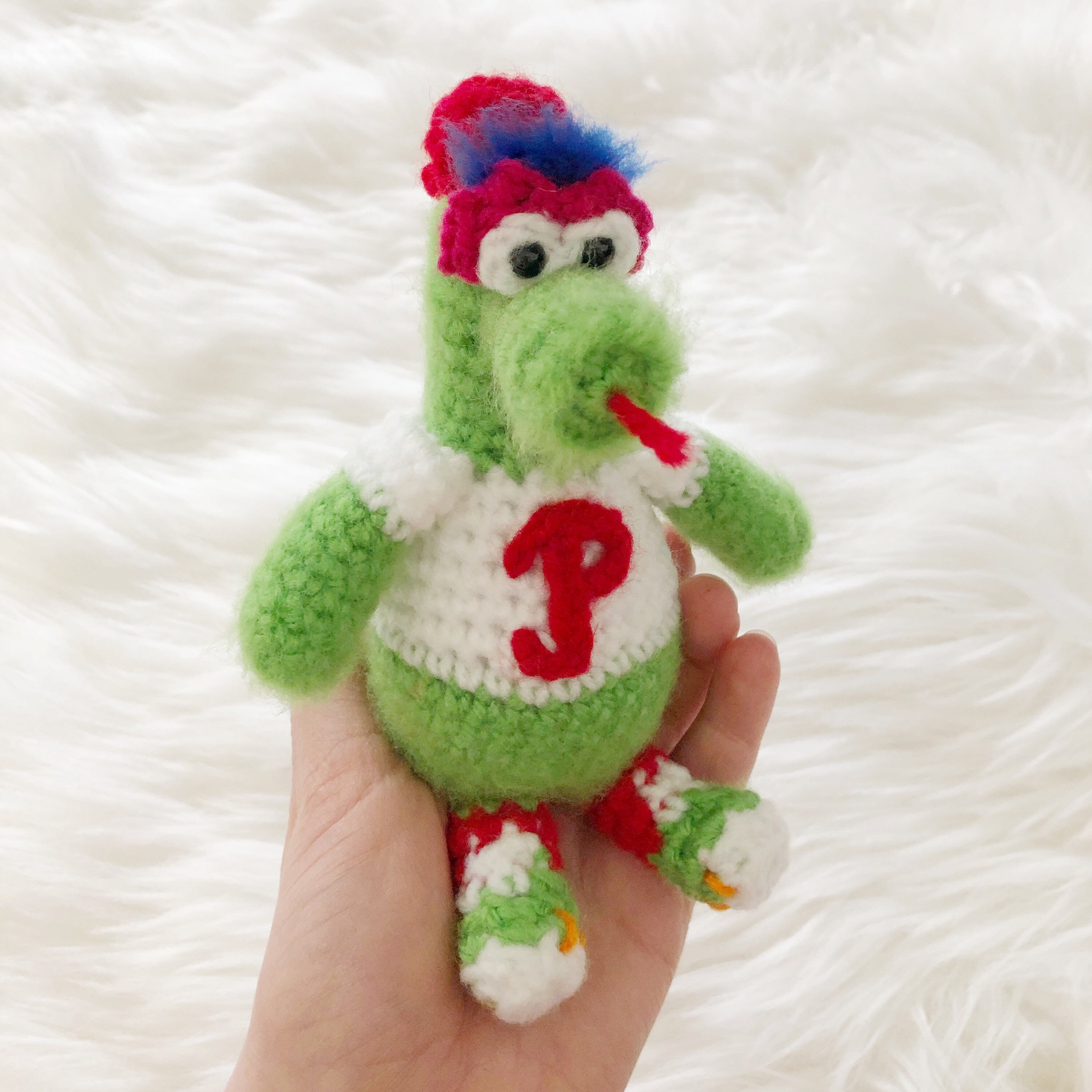 Phillie Phanatic Crochet Amigurumi Plushie Philadelphia Etsy