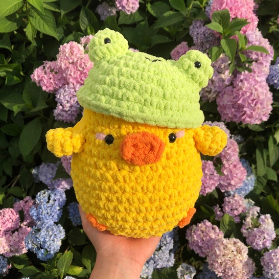 Frog Hat Plushie Crochet Amigurumi soft 