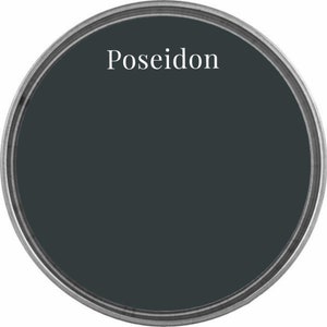 Wise Owl Chalk Synthesis Paint - POSEIDON - Chalk Style Paint - Furniture Paint - low VOC - black paint -  paint