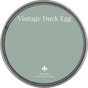 Wise Owl Chalk Synthesis Paint - VINTAGE DUCK EGG - Chalk Style Paint - Furniture Paint - low voc - green paint -  paint