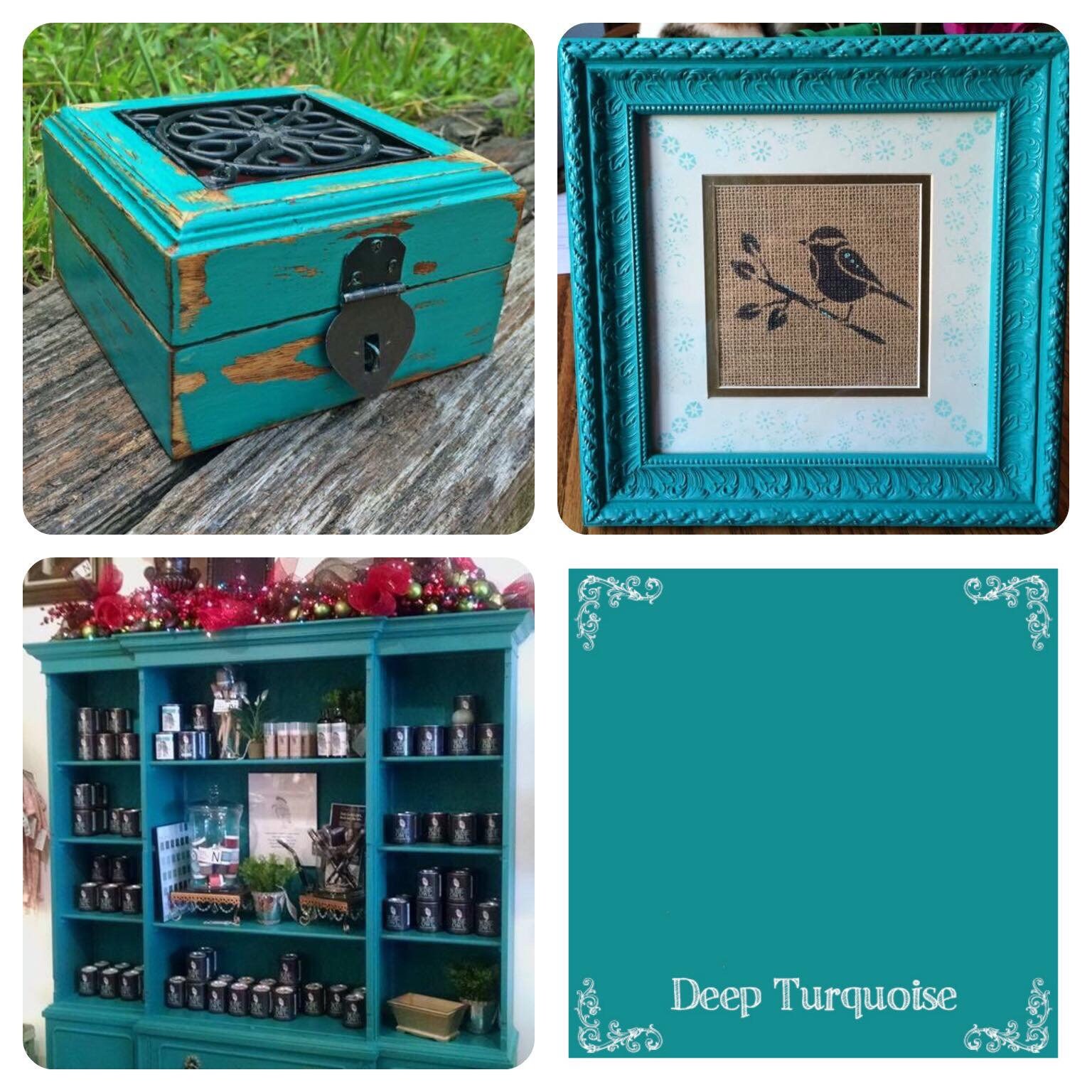 Wise Owl Chalk Synthesis Paint DEEP TURQUOISE Chalk Style Paint