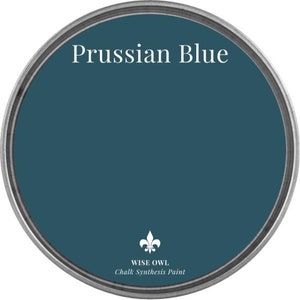 Wise Owl Chalk Synthesis Paint - PRUSSIAN BLUE - Chalk Style Paint - Furniture Paint - low VOC - blue paint -  paint