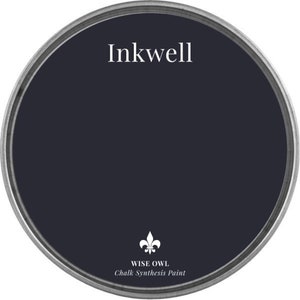 Wise Owl Chalk Synthesis Paint - INKWELL - Chalk Style Paint - Furniture Paint - low VOC - black paint -  paint
