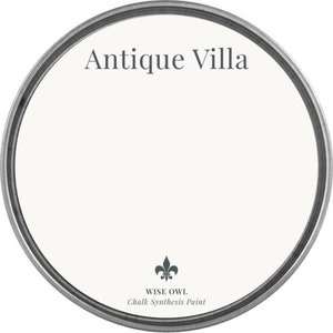 Wise Owl Chalk Synthesis Paint - ANTIQUE VILLA - Chalk Style Paint - Furniture Paint - low VOC - White paint -  paint