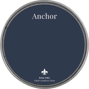 Wise Owl Chalk Synthesis Paint - ANCHOR - Chalk Style Paint - Furniture Paint - low VOC - navy blue paint -  paint