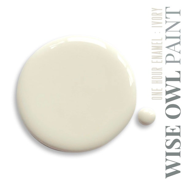 NEW - Wise Owl Paint - One Hour Enamel - IVORY - Quart - Furniture Paint - Off White paint - Enamel Paint