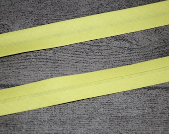 3m Schrägband gelb zitronengelb Baumwolle 18 mm ab 3 Meter (EUR 1,30/m) neongelb hell !!