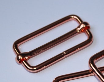 Schieber 30 mm rosegold Gurtversteller Metallschließe Union (EUR 2,70/St.) Schnalle Gurbandversteller