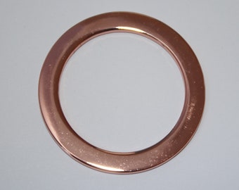 Metall-Ring rosegold FLACH glänzend 30 mm Ring Metalring flacher Ring rose gold (EUR 3,90/St.) RESTMENGE