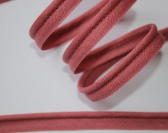 2m Paspelband altrosa-DUNKEL 12 mm ab 2 Meter (EUR 1,50/m) Biesenband Paspel altrosa rosa