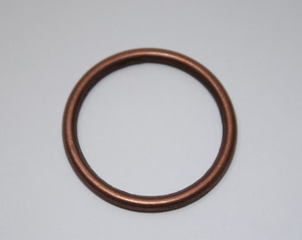 Rundring altkupfer Metall-Ring 30 mm / 25 mm (EUR 1,90/St.) kupferrot Metallring Ring kupfer rot dark coffee Union