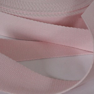 ab 90 cm Gurtband Baumwolle 40 mm rosa Taschen-Gurtband EUR 2,90/m Baumwoll-Gurtband Baumwollgurtband Gurt Träger Taschenband RESTmenge image 2
