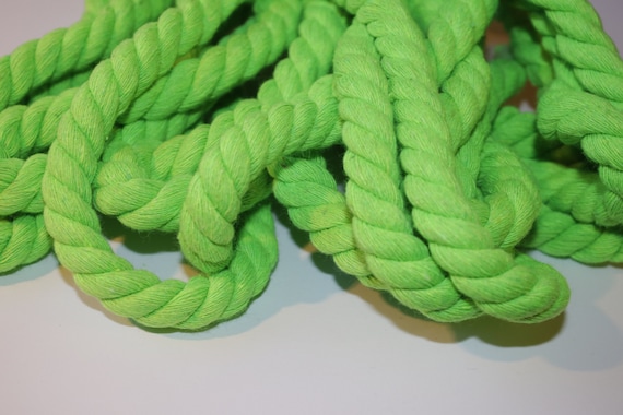 Baumwollkordel gedreht 12 mm limone grün Hoodie XL Kordel