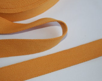 1,90m Gurtband Baumwolle 30 mm senfgelb gelb-orange 1,90 Meter (EUR 2,50/m) senf dunkel Baumwoll-Gurtband Taschenband Taschenträger REST