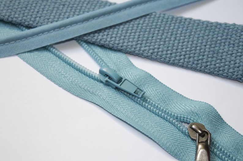 2m Paspelband blau jeansblau taubenblau 12 mm ab 2 Meter EUR 1,50/m Biesenband Paspel Bild 4