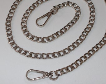 Taschenkette silber 90 cm Länge Kette für Taschen (EUR 8,90/St.) inkl. Karabinerhaken Karabiner RESTmenge