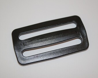 2x Schieber 50 mm Gurtbandversteller schwarz 2 Stück = LETZTEN (EUR 0,60/St.) Gurtversteller Kunststoff Versteller