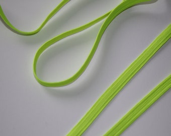 3m Gummiband 6 mm neongelb ab 3 Meter (EUR 0,80/m) neon gelb Gummi neonfarben Wäschegummi Elastikband
