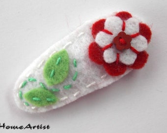 Felt hair clip | Etsy