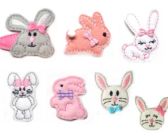 Pince à cheveux de lapin au choix - choix de couleur gratuit Accessoires pour cheveux fille enfant Pinces à cheveux enfants