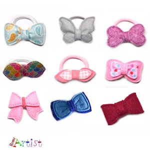 Ponytail elastic bow ribbon