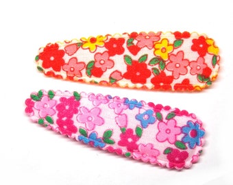 2 Haarspangen  Blumen freie Farbwahl Haarspange  kinder Haarklammer  Haarschmuck Mädchen Kind Hair clips Kids