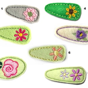 Flower Hair clip free choice of colours image 3