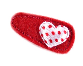 coeur pince à cheveux appareil- libre choix de couleur coiffure fille enfant Hair clips Enfants