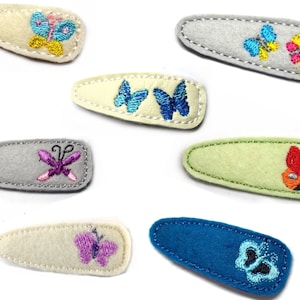 Butterfly Hair clip free choice of colours image 1