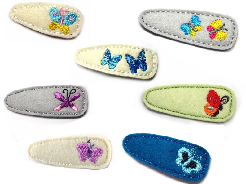 Butterfly Hair clip free choice of colours image 1