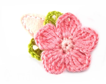 Haarspange Blume - freie Farbwahl Haarschmuck Mädchen Kind Hair clips Kinder