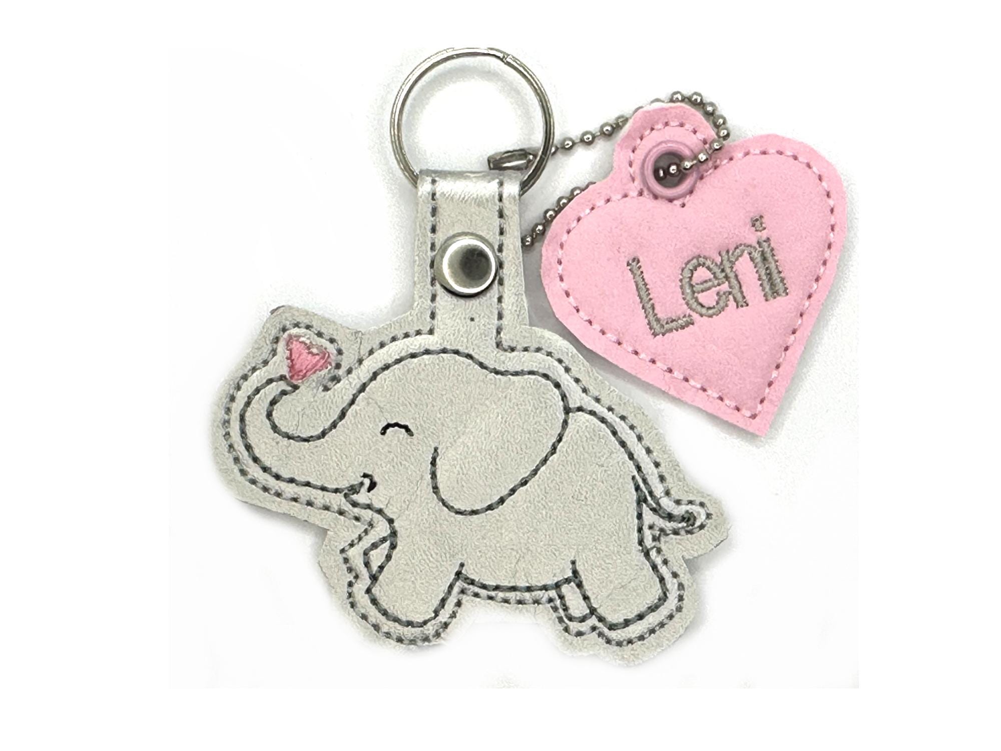 Elephant Keyring Name Pendant Personalised snaptag Backpack Name Tag Suitcase Tag School Bag School Bag School Bag