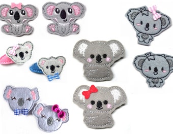 Koala Haarspange für Baby und Kleinkinder Haarklammer - freie farbwahl Haarschmuck Mädchen Kind Hair clips Kinder