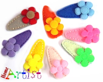 Haarspange  kinder Haarklammer  Haarschmuck Mädchen Kind Hair clips Kids Blume -  freie Farbwahl