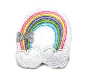 Rainbow hair clip