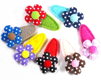 Baby Flower hair clip - free choice of colours