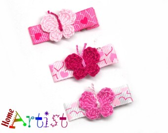 3 Haarspangen Baby Haarklammer Haarschmuck Mädchen Kind Hair clips Kinder