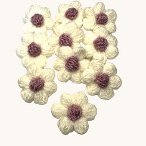 Flower crochet applique flores aplicacion patch free colors choice