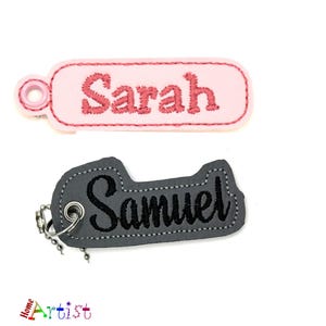 Rainbow Keyring Name Pendant Personalised snaptag Backpack Name Tag Suitcase Tag School Bag School Bag School Bag