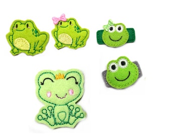 Pince à cheveux bébé grenouille - choix de couleur libre lHair accessoires filles enfant pinces à cheveux enfants