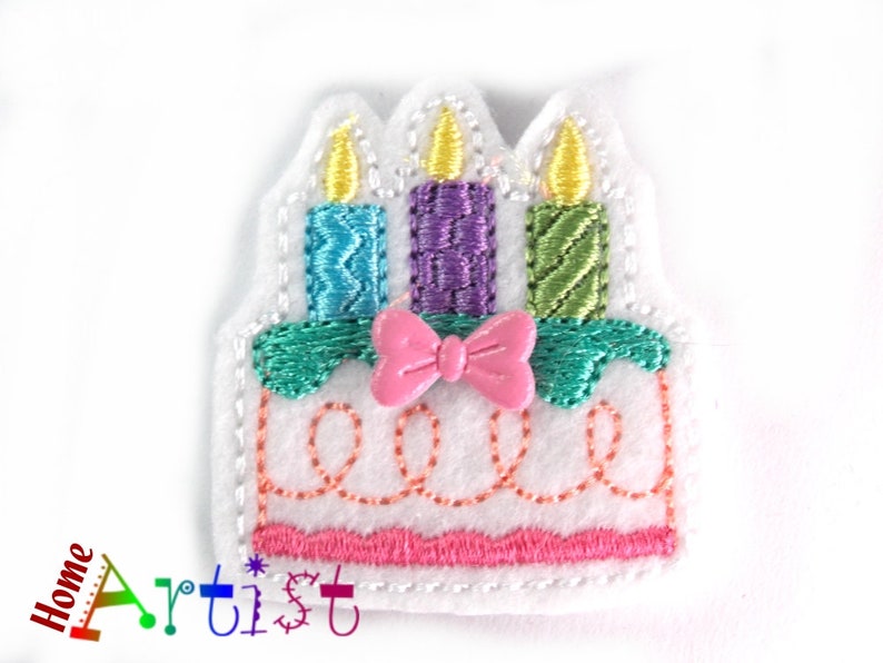 Hair clip birthday cake hair clip Birthday free color choice