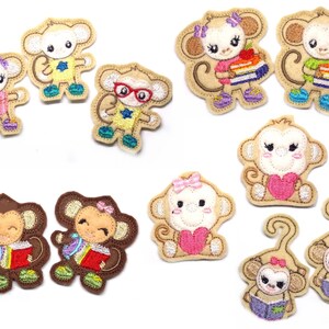 Aap haarclip om uit te kiezen - vrije kleurkeuze haaraccessoires meisjes kinder haarclips kinderen