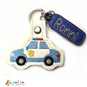 Police Keyring Name Pendant Personalised snaptag Backpack Name Tag Suitcase Tag School Bag School Bag School Bag