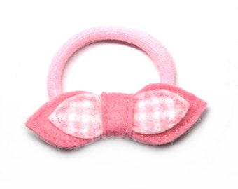 Ponytail elastic bow ribbon