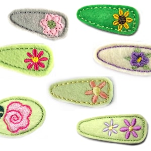 Flower Hair clip free choice of colours image 1