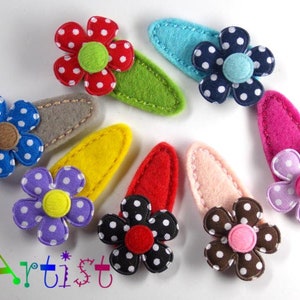 Baby hair clip Flower image 4