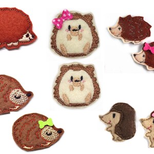 Hedgehog  Hair clip  - free choice of colours