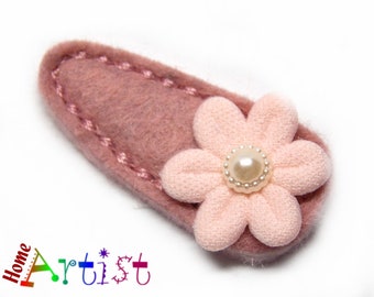 Flower  Hair clip  - free choice of colours