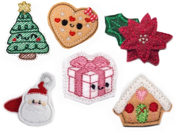 Christmas hair clip advent calendar childrens bobby pin christmas tree  christmas hair accessories girl child hair clips xmas advent calendar - etsy